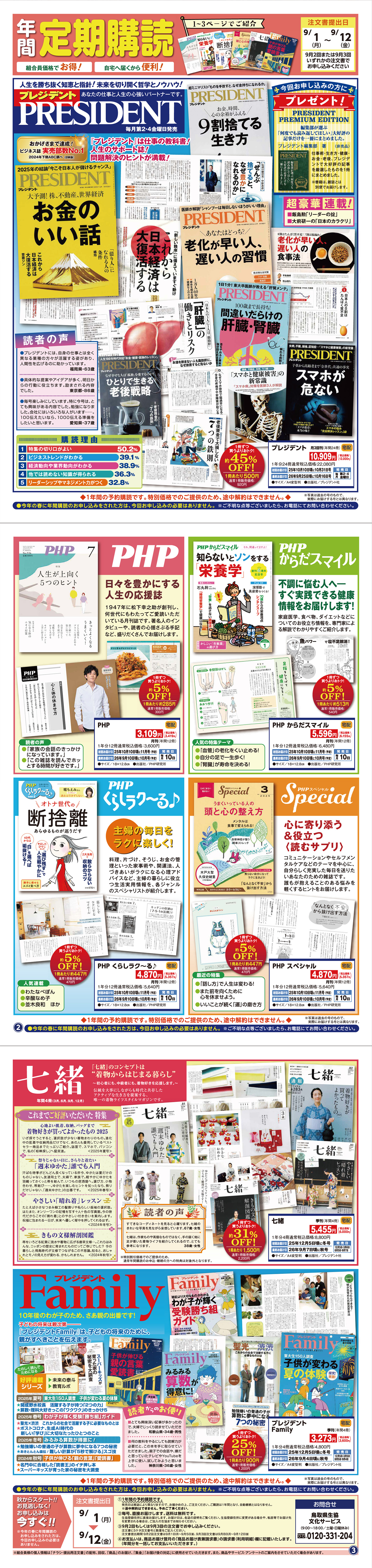 年間購読雑誌